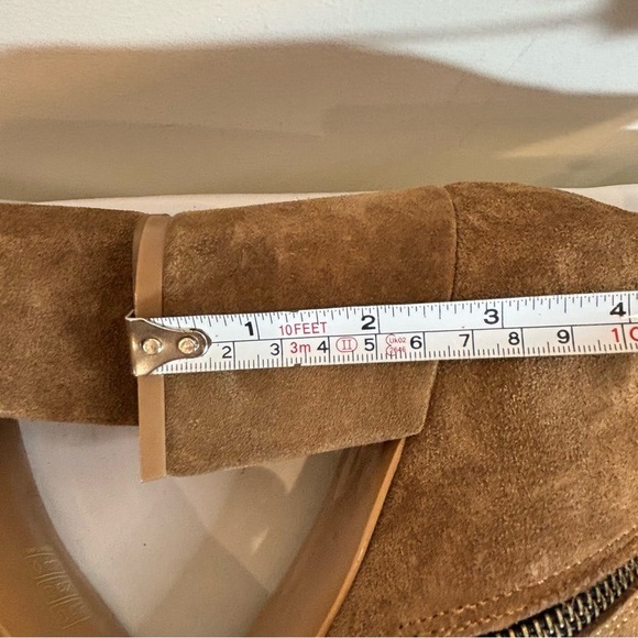 BUENO Sz 40 Suede Booties Stacked Heels Almond Toe Asymmetrical NEW W/ TAG - Picture 6 of 10